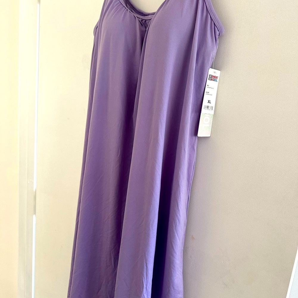 32 Degrees Cool Womens Dress Size XL Purple Padded Sleeveless Outdoor Breathable